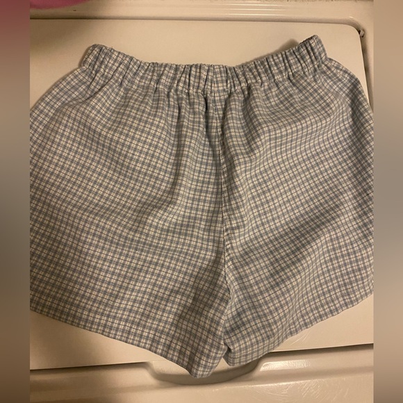 john galt/ brandy blue and white gingham boxer shorts - Picture 2 of 3